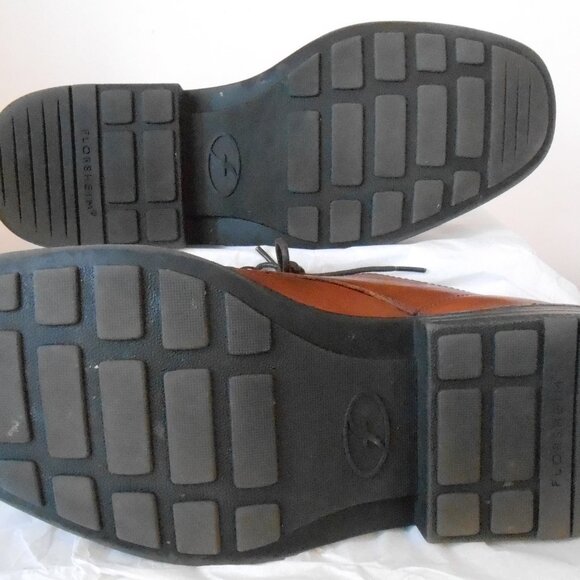 Florsheim Comfortech Brown Leather Oxford Shoes Lace Up Dot Matrix System-14M - Picture 7 of 9